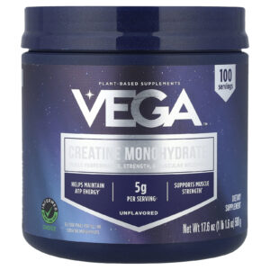 Vega Creatina Mono-Hidratada Sem Sabor 500 g (1 lb 16 oz)