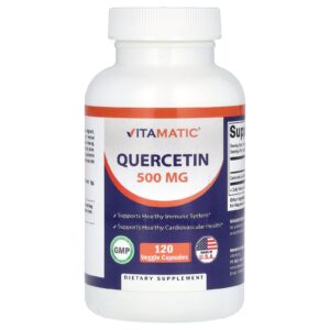 Vitamatic Quercetina 500 mg 120 Cápsulas Vegetais
