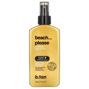 b.tan Praia...Por Favor Protetor Solar em Óleo em Spray Seco FPS 7 Bronzeamento Profundo 236 ml (8 fl oz)