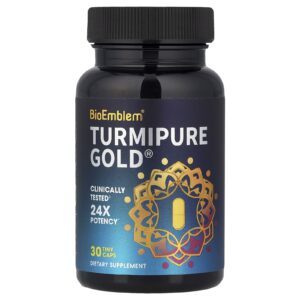BioEmblem Turmipure Gold® 30 Cápsulas Minúsculas (300 mg por Cápsula)