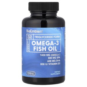 BioEmblem Óleo de Peixe Ômega-3 120 Cápsulas Softgel