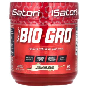 Isatori Bio-Gro Amplificador de Síntese de Proteínas Sorvete de Baunilha 114 g (402 oz)