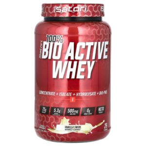 Isatori Whey 100% BioAtivo Rosquinha de Baunilha 864 g (19 lb)
