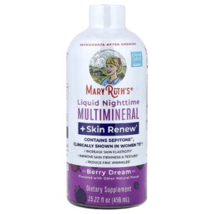 MaryRuths Multimineral Líquido Noturno + Skin Renew Berry Dream 450 ml (1522 fl oz)