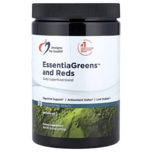 Designs For Health EssentiaGreens™ e Vermelhos Sem Sabor 270 g (95 oz)