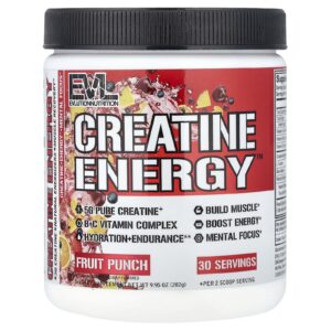 EVLution Nutrition Creatine Energy™ Ponche de Frutas 282 g (995 oz)