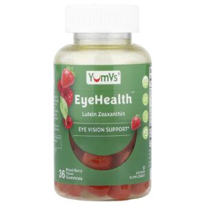 YumVs Gomas Eye Health™ Frutos Silvestres Mistos 36 Gomas