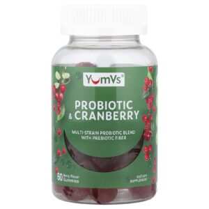 YumVs Gomas Probióticas de Cranberry Fruto Silvestre 60 Gomas
