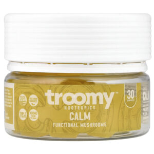Troomy Nootropics Calm Functional Mushrooms Gummies Pineapple Peach 30 Gummies 4.76 oz (135 g)