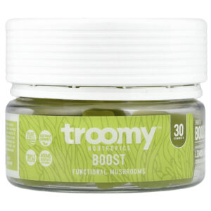 Troomy Nootropics Boost Gomas de Cogumelos Funcionais Limão-siciliano e Limão Taiti 30 Gomas