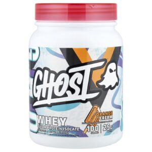 Ghost Whey Isolado de Proteína Transparente Creme de Laranja 640 g (14 lb)