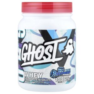 Ghost Whey Isolado de Proteína Transparente Framboesa Azul 640 g (14 lb)