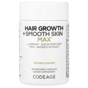 Codeage Crescimento do Cabelo + Pele Suave Máx. 30 Cápsulas Vegetais