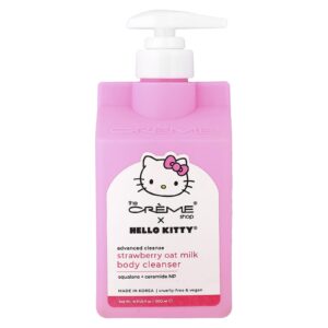 The Creme Shop Hello Kitty® Sabonete para Limpeza Corporal Advanced Cleanse Leite de Aveia com Morango 500 ml (169 fl oz)