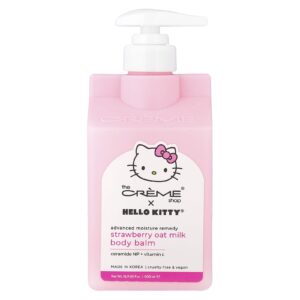 The Creme Shop Hello Kitty® Bálsamo Corporal Advanced Moisture Remedy Leite de Aveia com Morango 500 ml (169 fl oz)