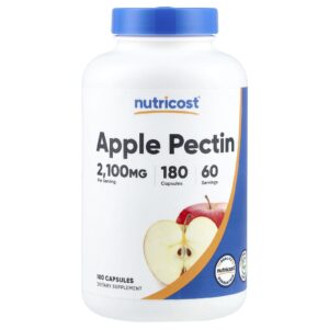 Nutricost Pectina de Maçã 180 Cápsulas (700 mg por Cápsula)
