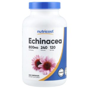 Nutricost Echinacea 240 Cápsulas (400 mg por Cápsula)