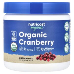 Nutricost Cranberry Orgânico Sem Sabor 227 g (81 oz)