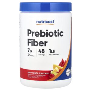 Nutricost Fibra Prebiótica Ponche de Frutas 454 g (162 oz)