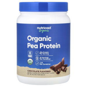 Nutricost Proteína de Ervilha Orgânica Chocolate 454 g (1 lb)