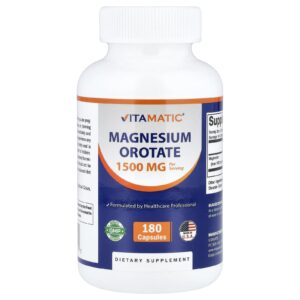 Vitamatic Magnesium Orotate 180 Cápsulas (500 mg por Cápsula)
