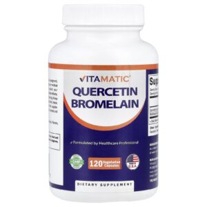 Vitamatic Bromelaína de Quercetina 120 Cápsulas Vegetarianas