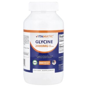 Vitamatic Glicina 300 Cápsulas Vegetarianas (666 mg por Cápsula)
