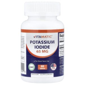 Vitamatic Iodeto de Potássio 60 Comprimidos (325 mg por Comprimido)