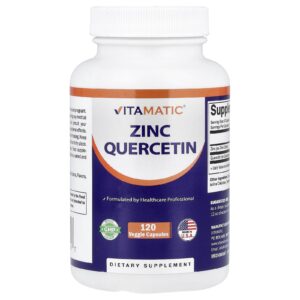 Vitamatic Zinco e Quercetina 120 Cápsulas Vegetais