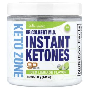 Divine Health do Dr. Colbert MD Keto Zone Cetonas Instantâneas Limonada Gelada 130 g (459 oz)