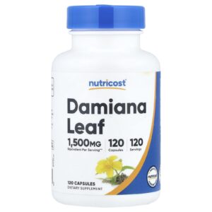 Nutricost Folha de Damiana 120 Cápsulas (150 mg por Cápsula)