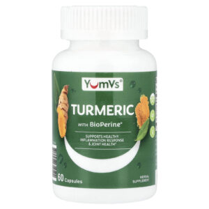 YumVs Cúrcuma com BioPerine® 60 Cápsulas