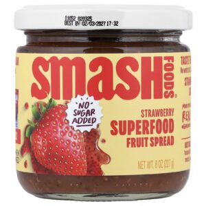 Smash Foods Creme de Frutas com Superalimentos Morango 227 g (8 oz)