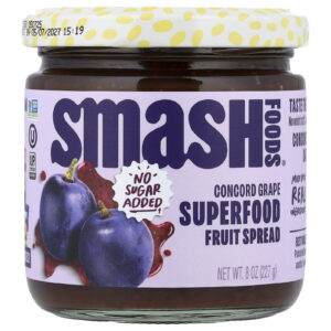 Smash Foods Creme de Frutas com Superalimentos Uva de Concórdia 227 g (8 oz)