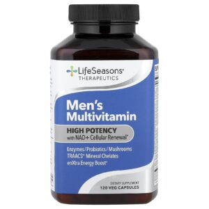 LifeSeasons Therapeutics Multivitamínico para Homens Alta Potência 120 Cápsulas Vegetais