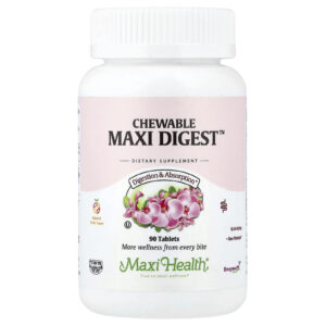 Maxi Health Maxi Digest™ Mastigável Frutas Naturais 90 Comprimidos