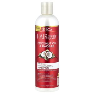 ORS HAIRepair™ Shampoo Revigorante Para Cabelos e Couro Cabeludo Secos e Danificados Óleo de Coco e Baobá 370 ml (125 fl oz)