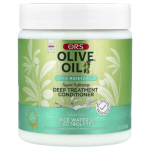 ORS Olive Oil® Max Moisture™ Condicionador de Tratamento Profundo Superamaciante Para Todos os Tipos e Texturas de Cabelo 567 g (20 oz)