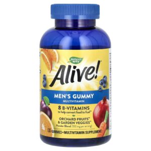 Natures Way Alive! Multivitamínico em Gomas para Homens Frutas 130 Gomas