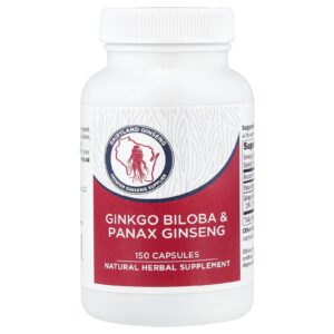 Dairyland Ginseng Ginkgo biloba e Panax ginseng 150 Cápsulas