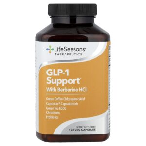 LifeSeasons Therapeutics Suporte de GLP-1 Com Cloridrato de Berberina 120 Cápsulas Vegetais