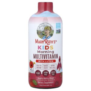 MaryRuths Kids Multivitamínico Matinal com Luteína Explosão de Maçã 450 ml (1522 fl oz)