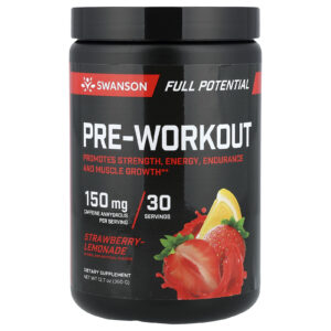 Swanson Pré-treino Full Potential Limonada com Morango 360 g (127 oz)