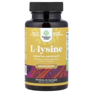 Natures Craft L-lisina 100 Comprimidos (500 mg por Comprimido)