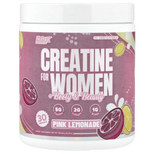 Nutrex Research Creatina para Mulheres + Booty e Beauty Limonada Rosa 32398 g (1143 oz)