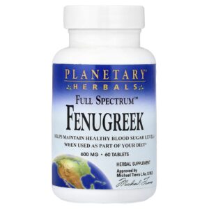 Planetary Herbals Full Spectrum™ Fenacho 600 mg 60 Comprimidos
