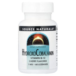 Source Naturals HidroxoCobalamina Cereja 1 mg 60 Pastilhas