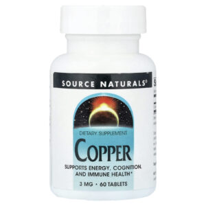 Source Naturals Cobre 3 mg 60 Comprimidos