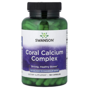 Swanson Complexo de Cálcio Coral 180 Cápsulas