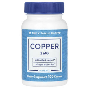The Vitamin Shoppe Cobre 2 mg 100 Cápsulas